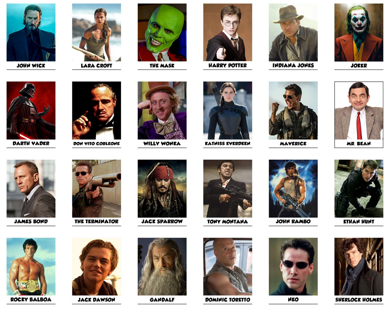 Movie Characters pack