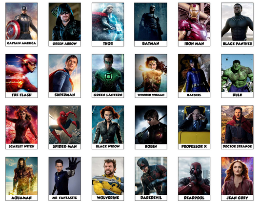 Superheroes pack