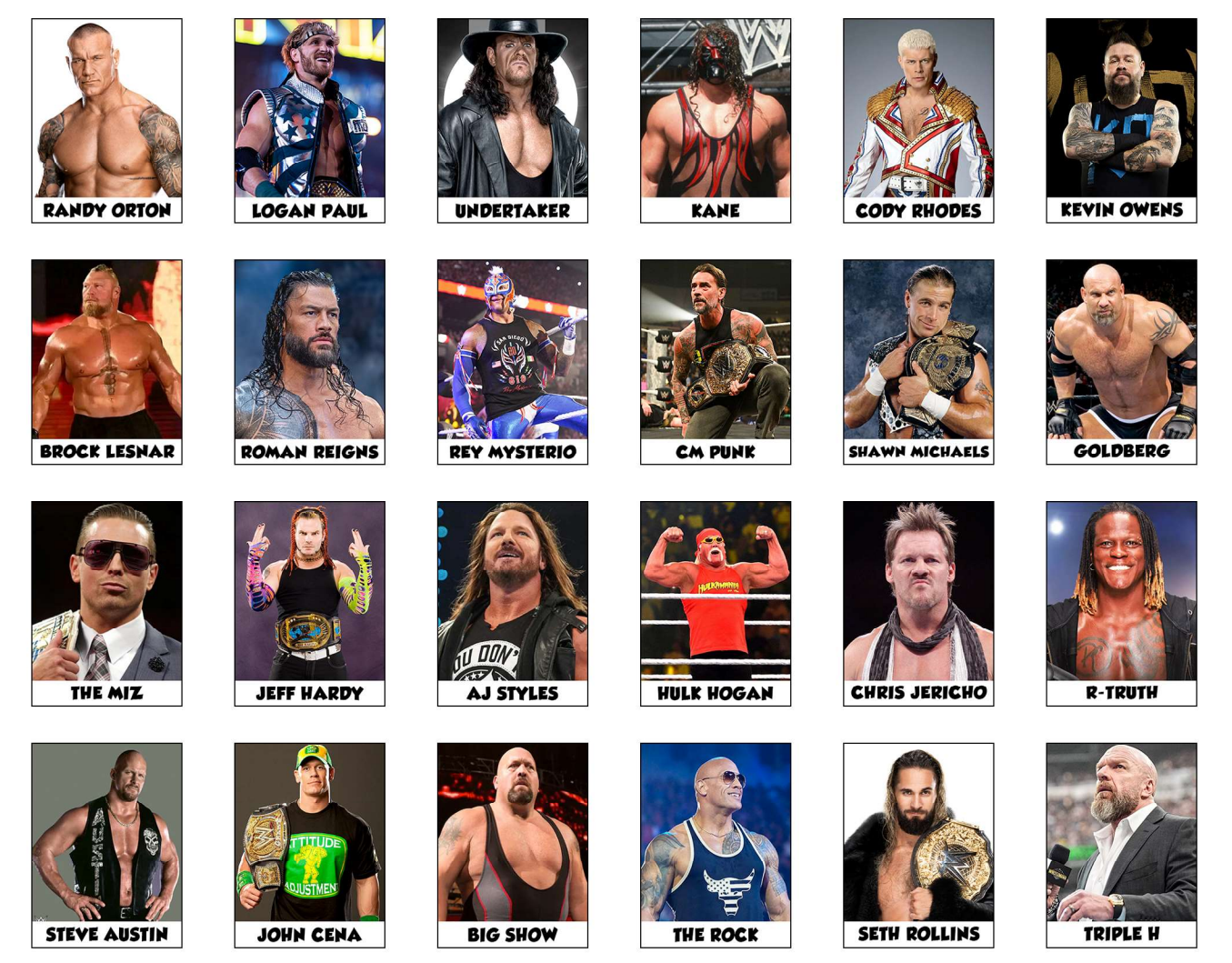 WWE Superstars pack